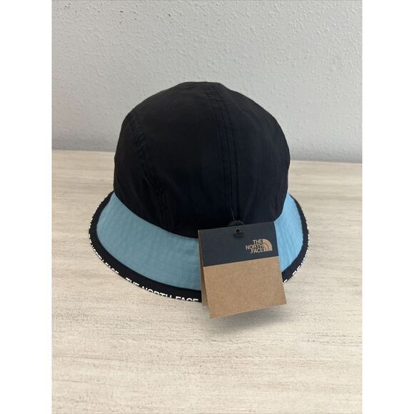 The North Face Mens Sz S/M Cypress Bucket Hat Black Blue Reef Waters - Picture 3 of 6